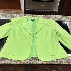 Style & Co. Vibrant Green Blazer